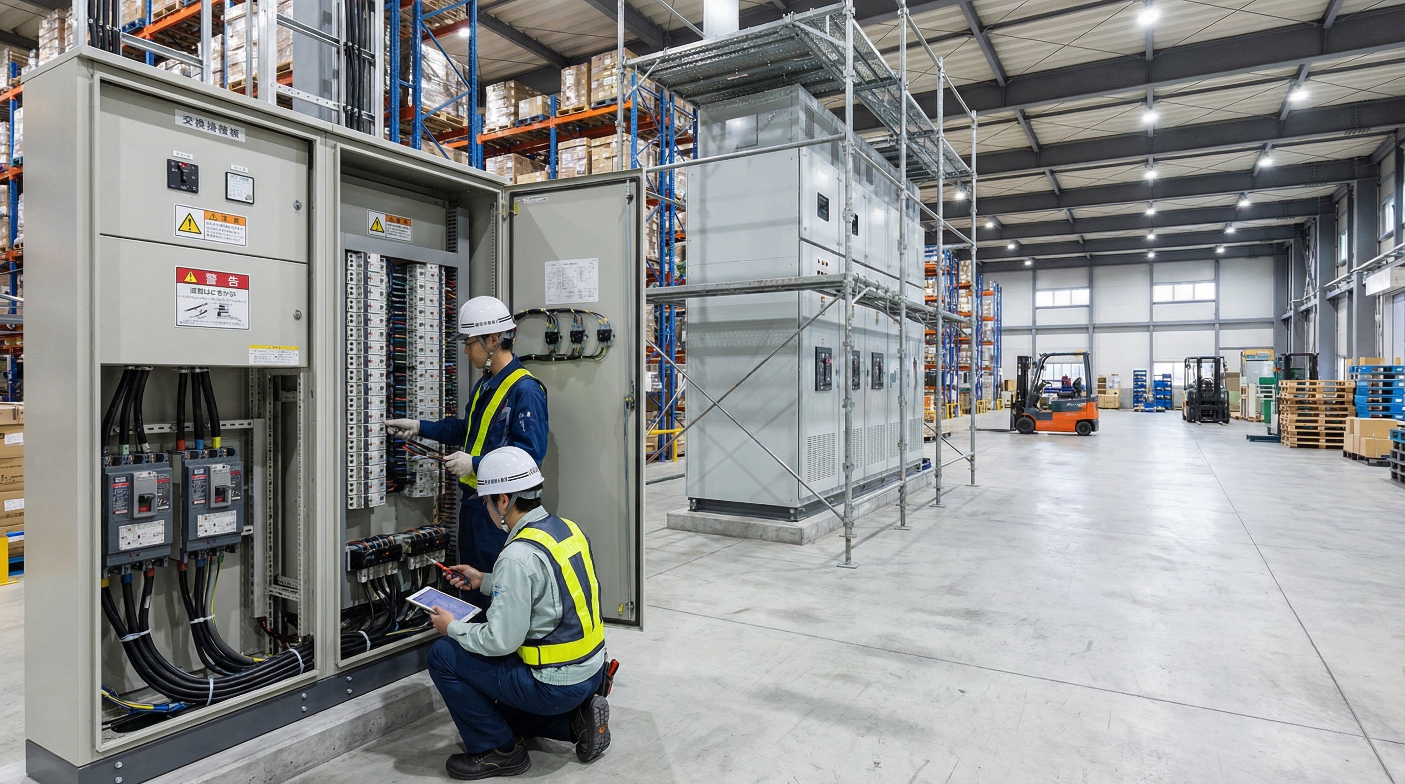 倉庫電気設備改修